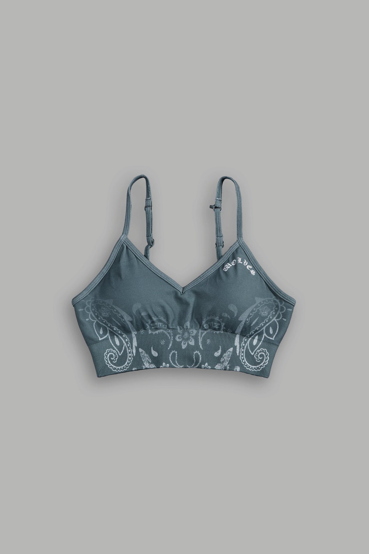 Faded Paisley "Maya" Soft Seamless Bra in Greek Stone - imagem 7