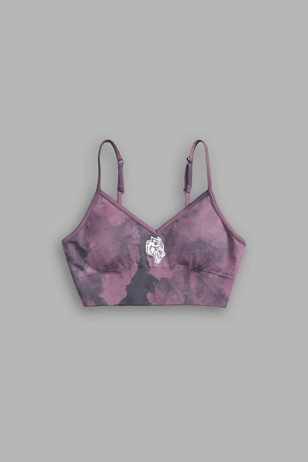 Conquer "Everson Seamless" Sports Bra in Cipher Purple Big Ghost Cloud — imagem 3