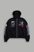 Hanma Legacy Darco Double Zip Hoodie in Black — imagem 1