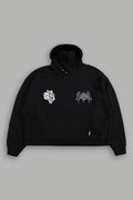 Wolf Hesh FRVR "Grunge" Box Cut Hoodie in Black