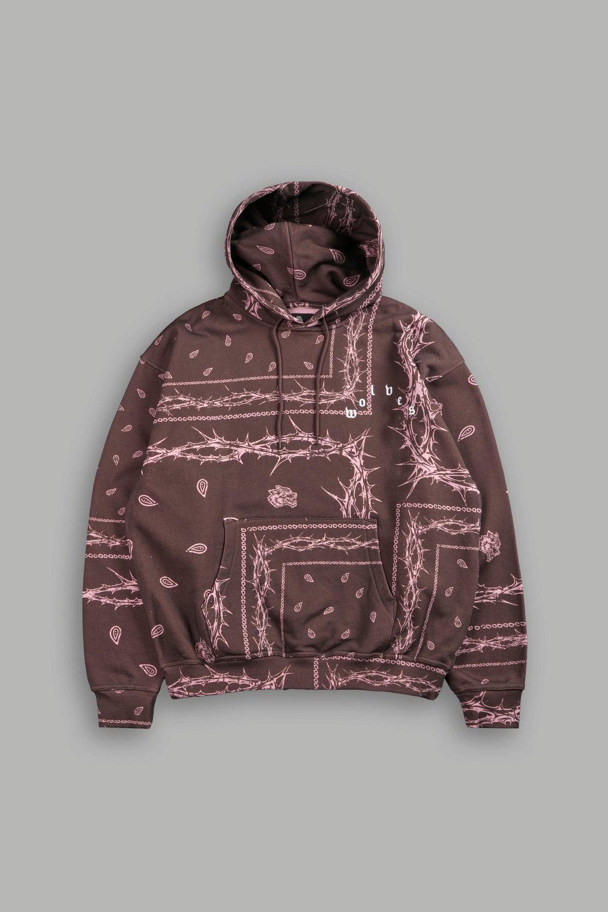 Wolves Pyramid "Bishop" Hoodie in Desert Dust Thorn Paisley - imagem 1