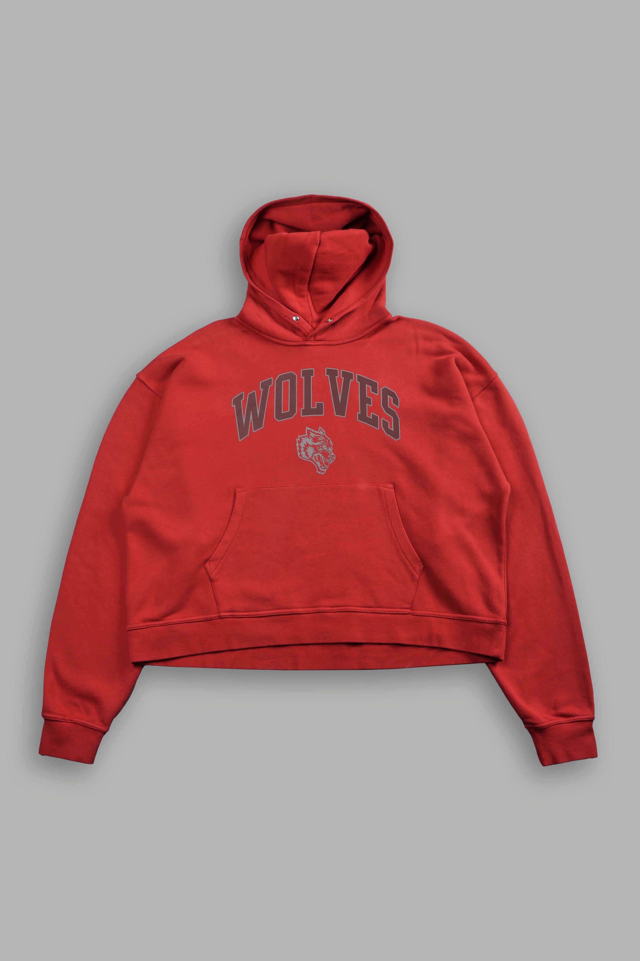 Loyalty Frvr Box Cut Pierce Hoodie in Roman Red — imagem 1