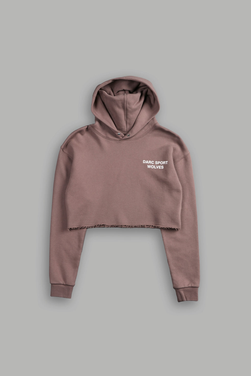 Darc Sport Wolves "Pierce" (Cropped) Hoodie in Norse Brown — imagem 4