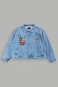 Wolves Heritage Jax Denim Jacket In Light Wash - imagem 1
