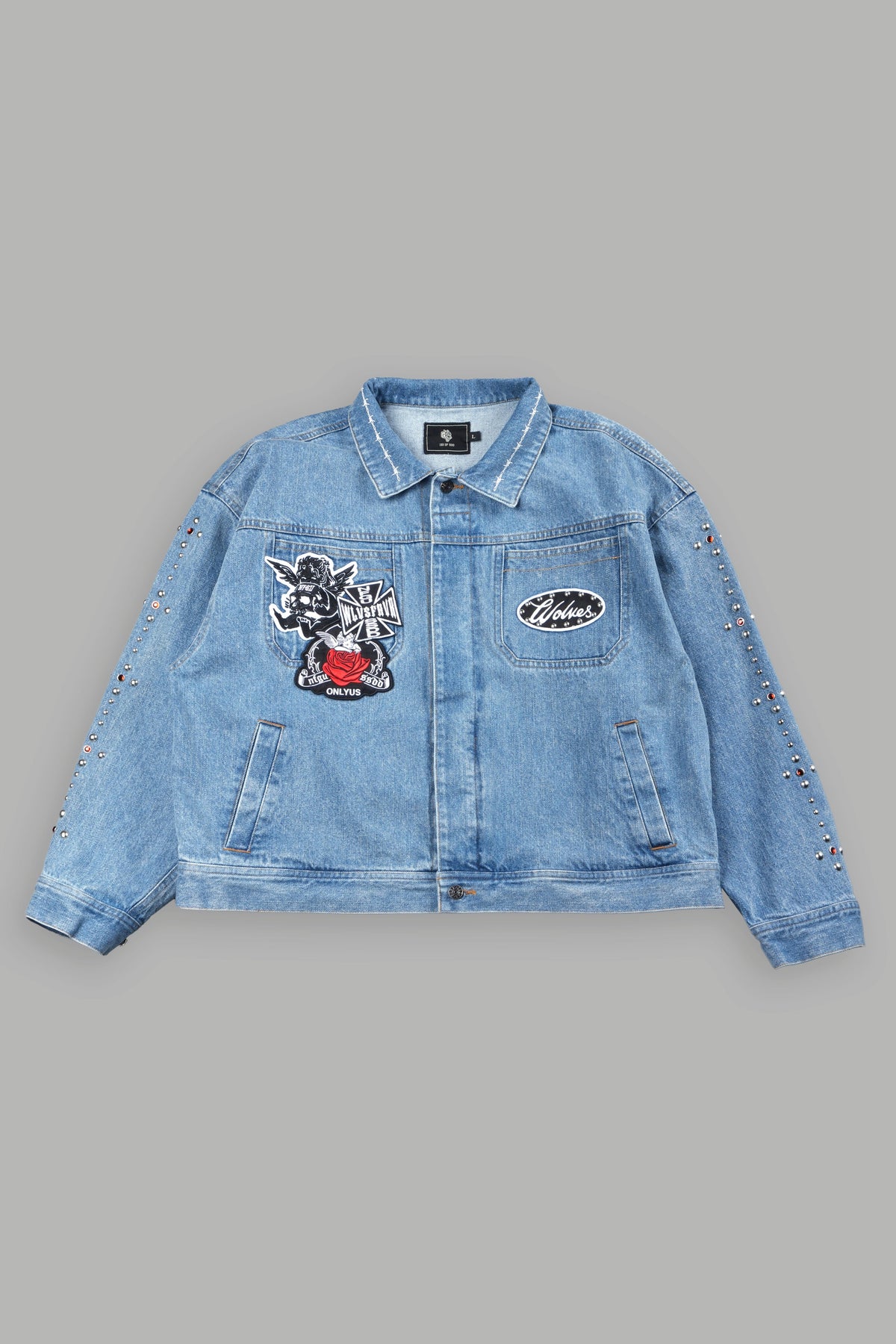 Wolves Heritage Jax Denim Jacket In Light Wash - imagem 1