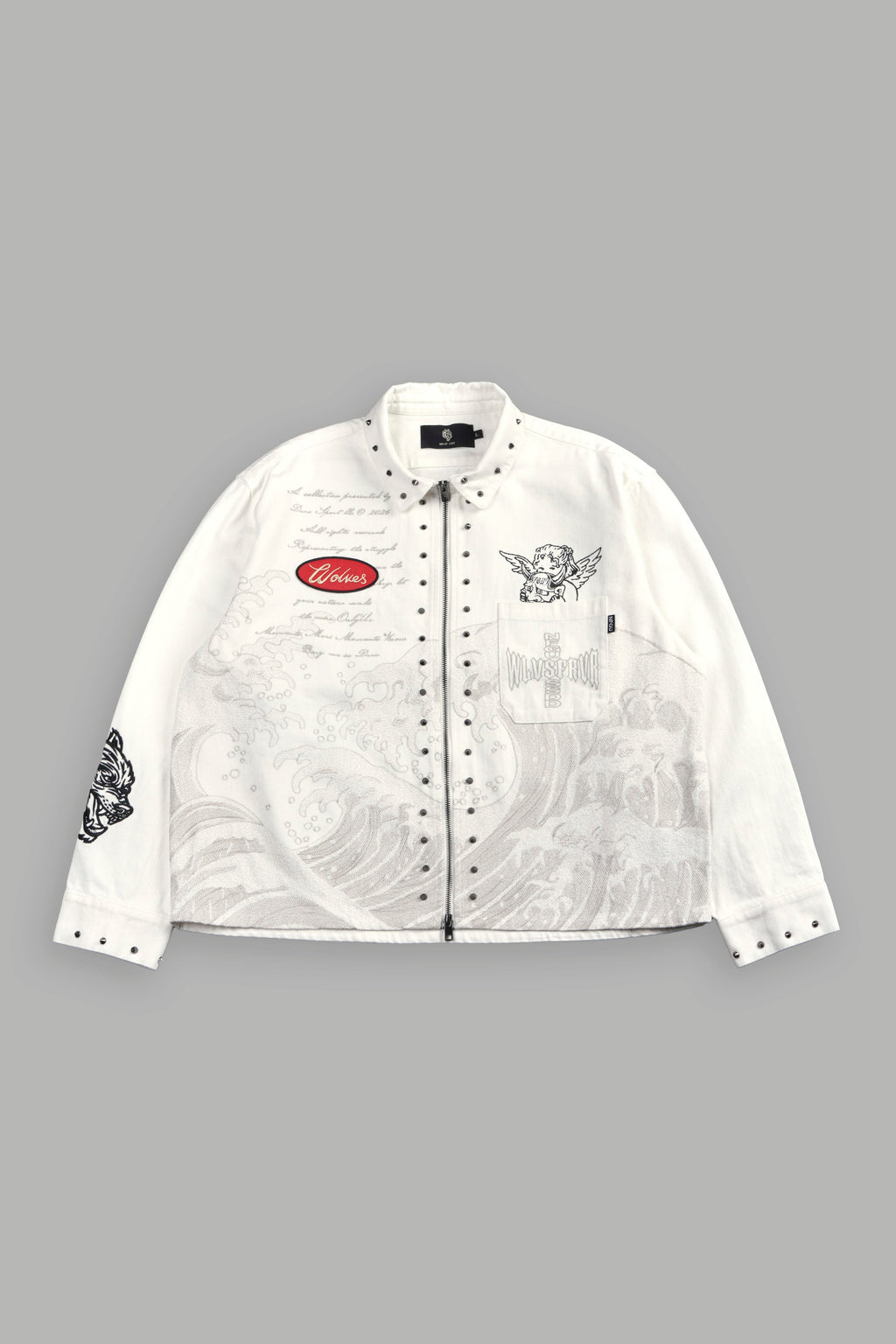 Great Wave Ls Vince Shirt in Cream — imagem 1