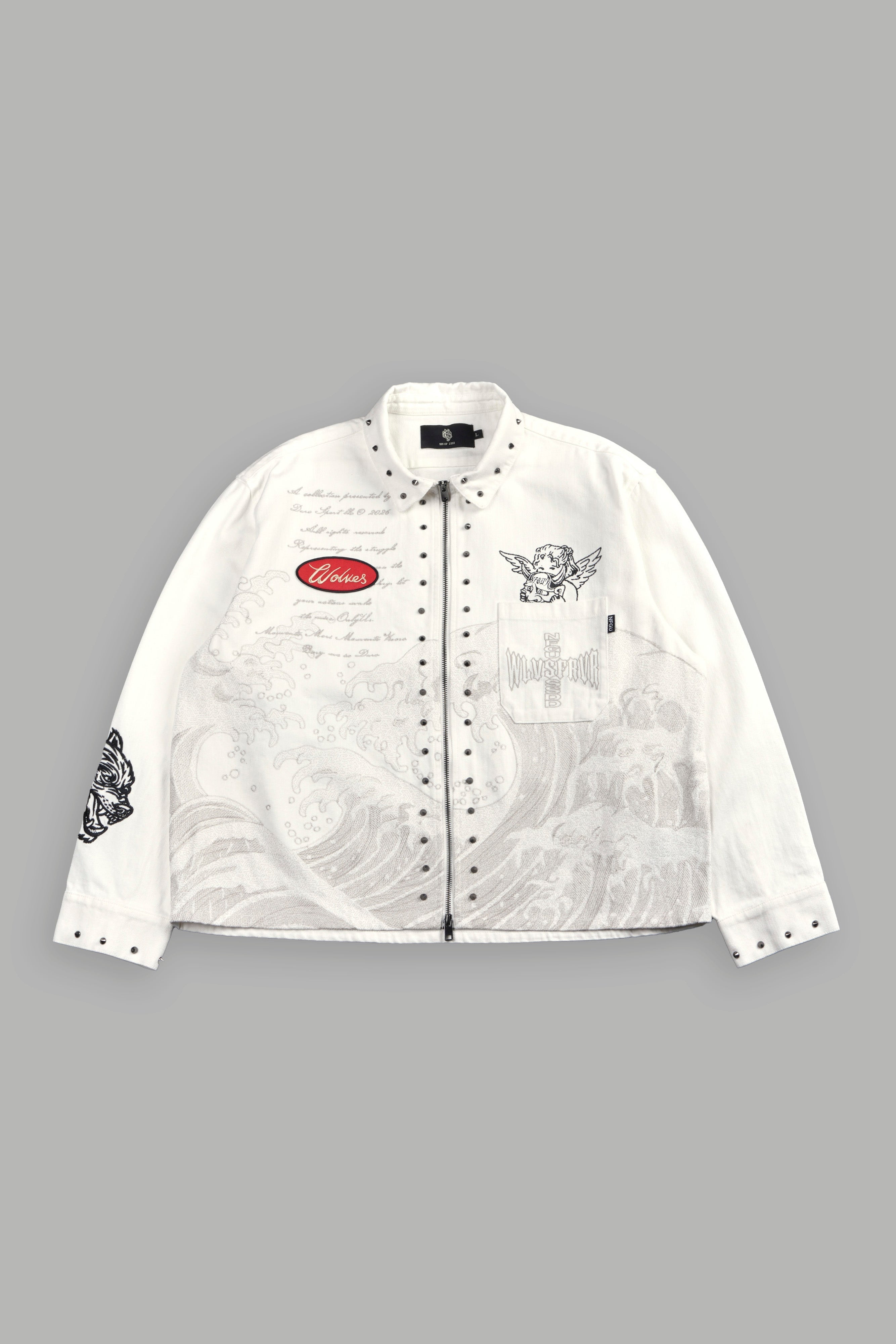 Great Wave Ls Vince Shirt in Cream — imagem 1