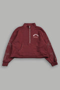 Hesh Chopper Thorns She Everson Mockneck Sweater In Oxblood