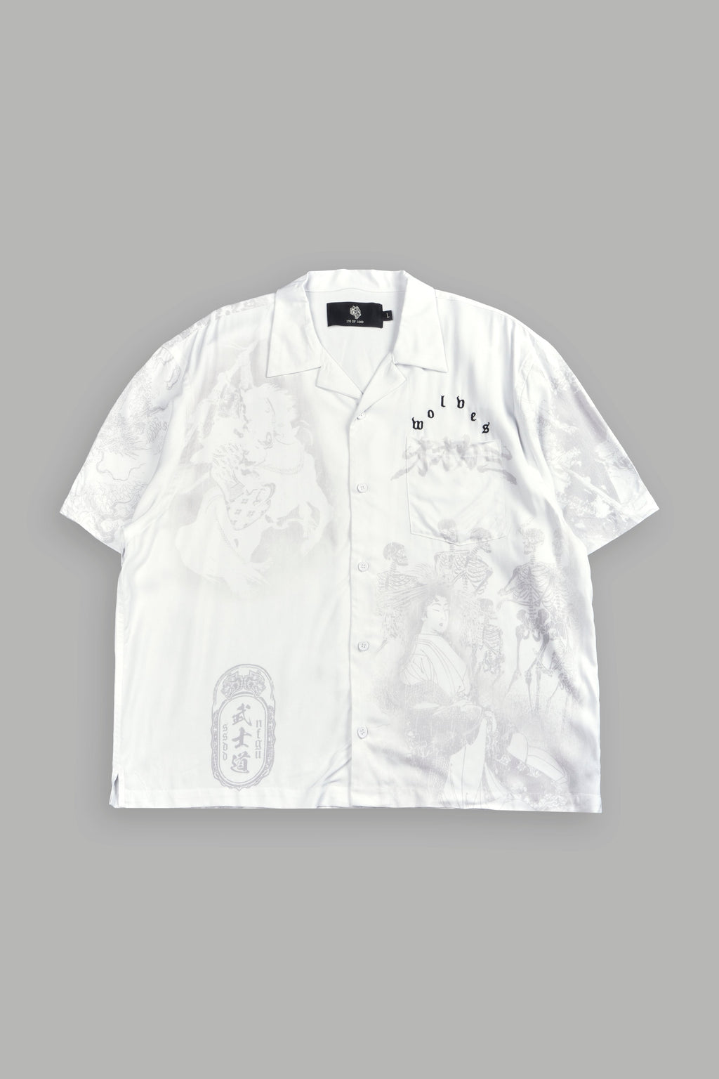 Ronin'S Lament Romero Mid Length Button Up in Cream