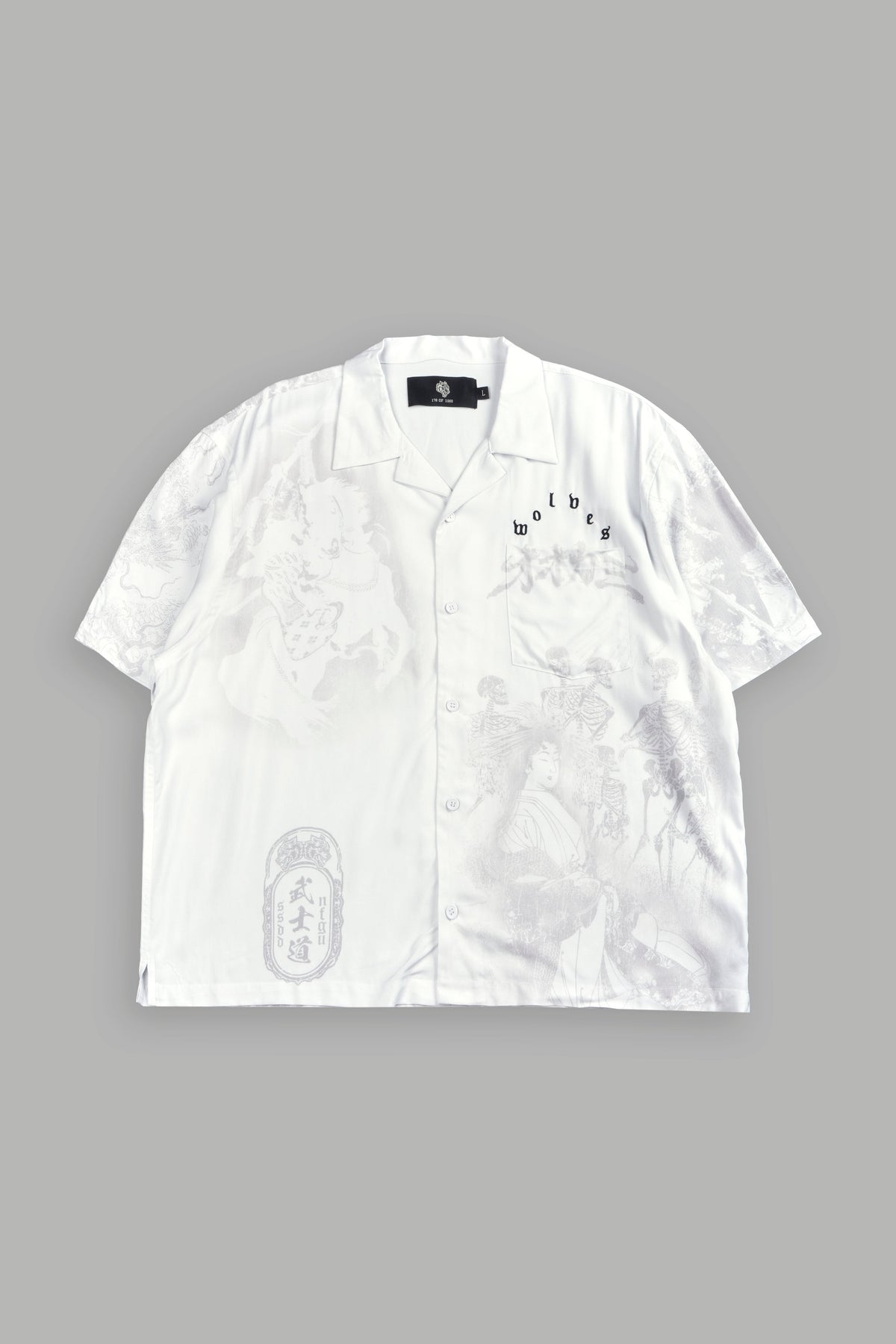 Ronin'S Lament Romero Mid Length Button Up in Cream