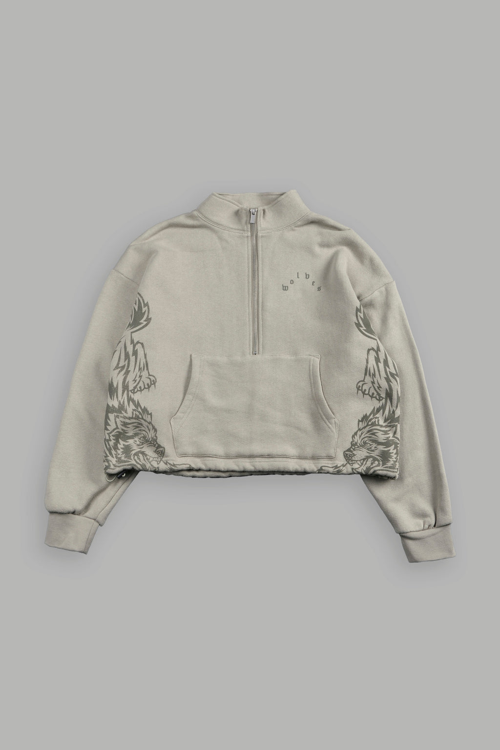 She Wolf Pack She Everson Mockneck Sweater In Cactus Gray - imagem 9
