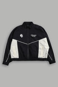 Darc Sport Wolves Unisex Pyramid Quinn Track Jacket in Black/Sand — imagem 1