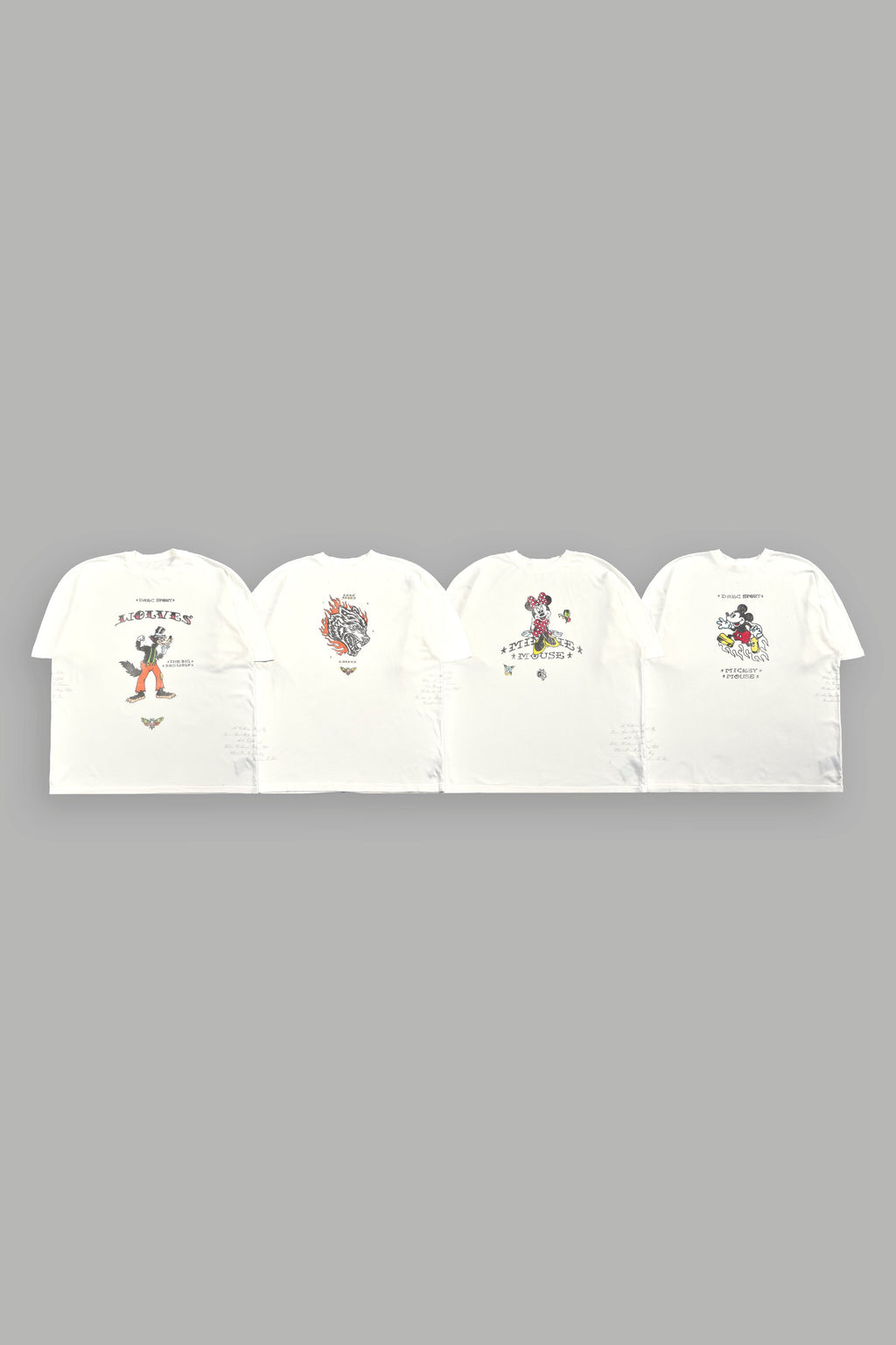 Mickey & The Wolf "Side-By-Side" Tee Box Set in Cream