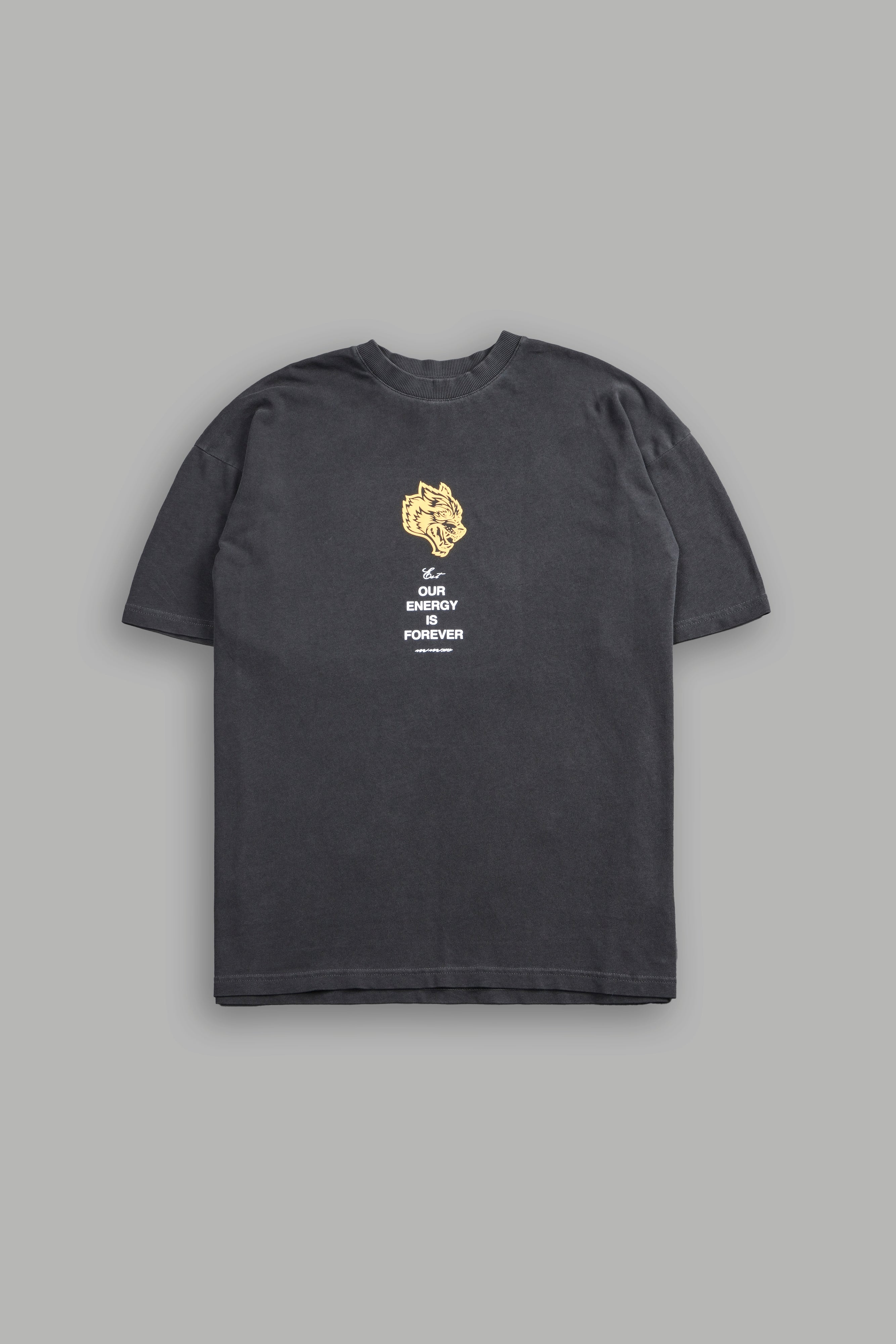 Hanma Legacy "Premium" Oversized Tee in Wolf Gray — imagem 3