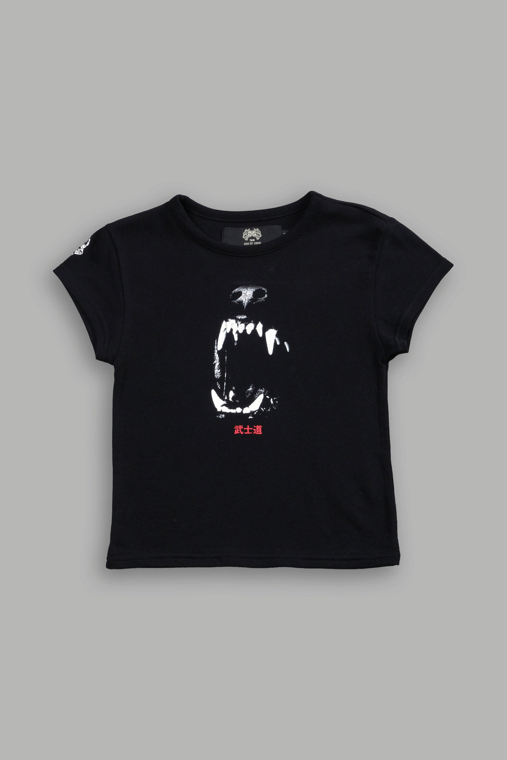 Blood Thirsty Kanji "Baby" Tee in Black — imagem 3