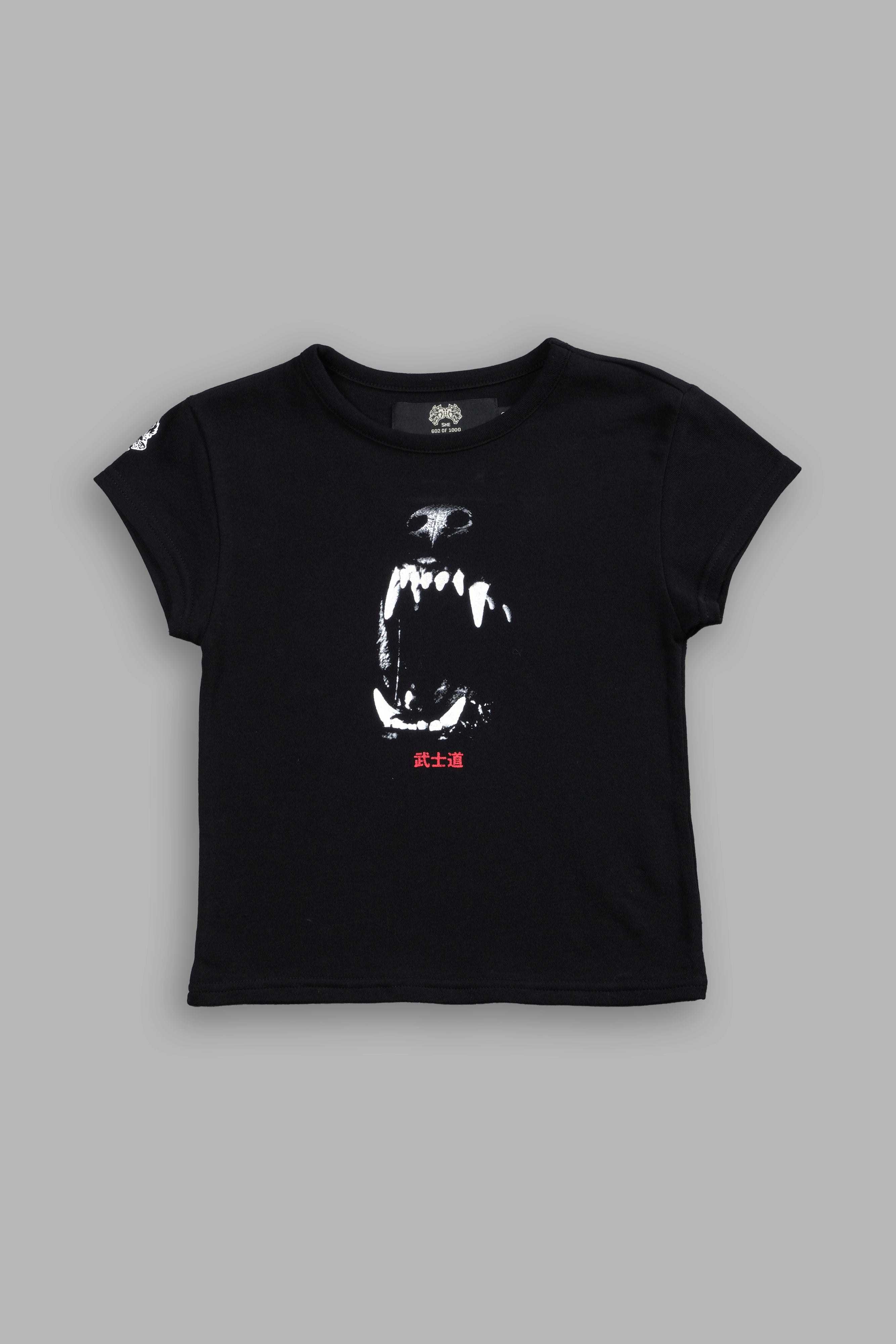 Blood Thirsty Kanji "Baby" Tee in Black — imagem 3