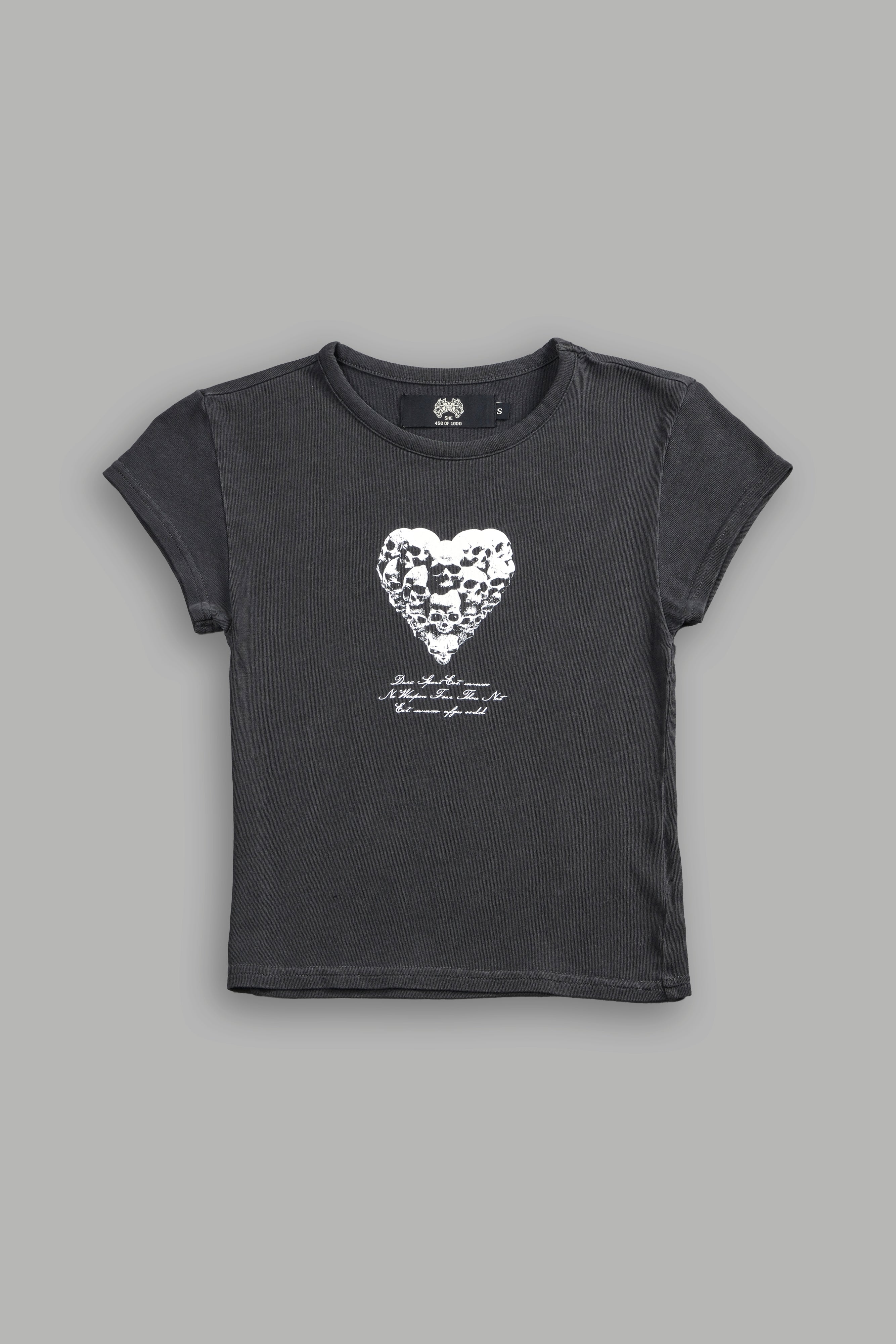 Memento Amore "Baby" Tee in Wolf Gray — imagem 3