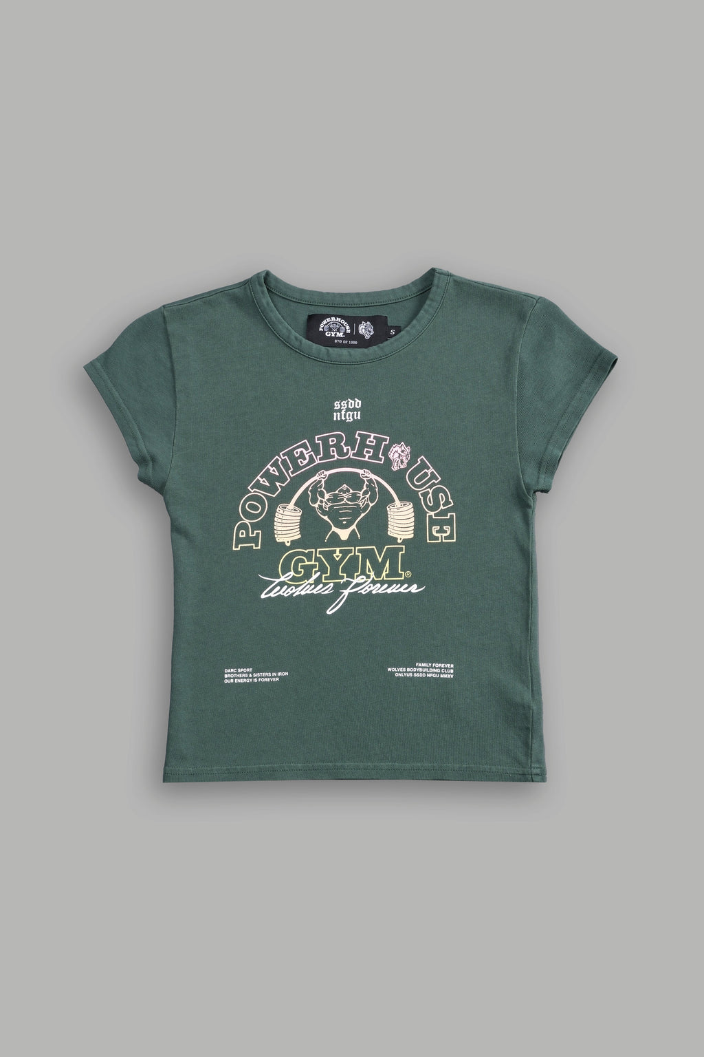 Wolves House "Baby" Tee in Norse Green — imagem 3
