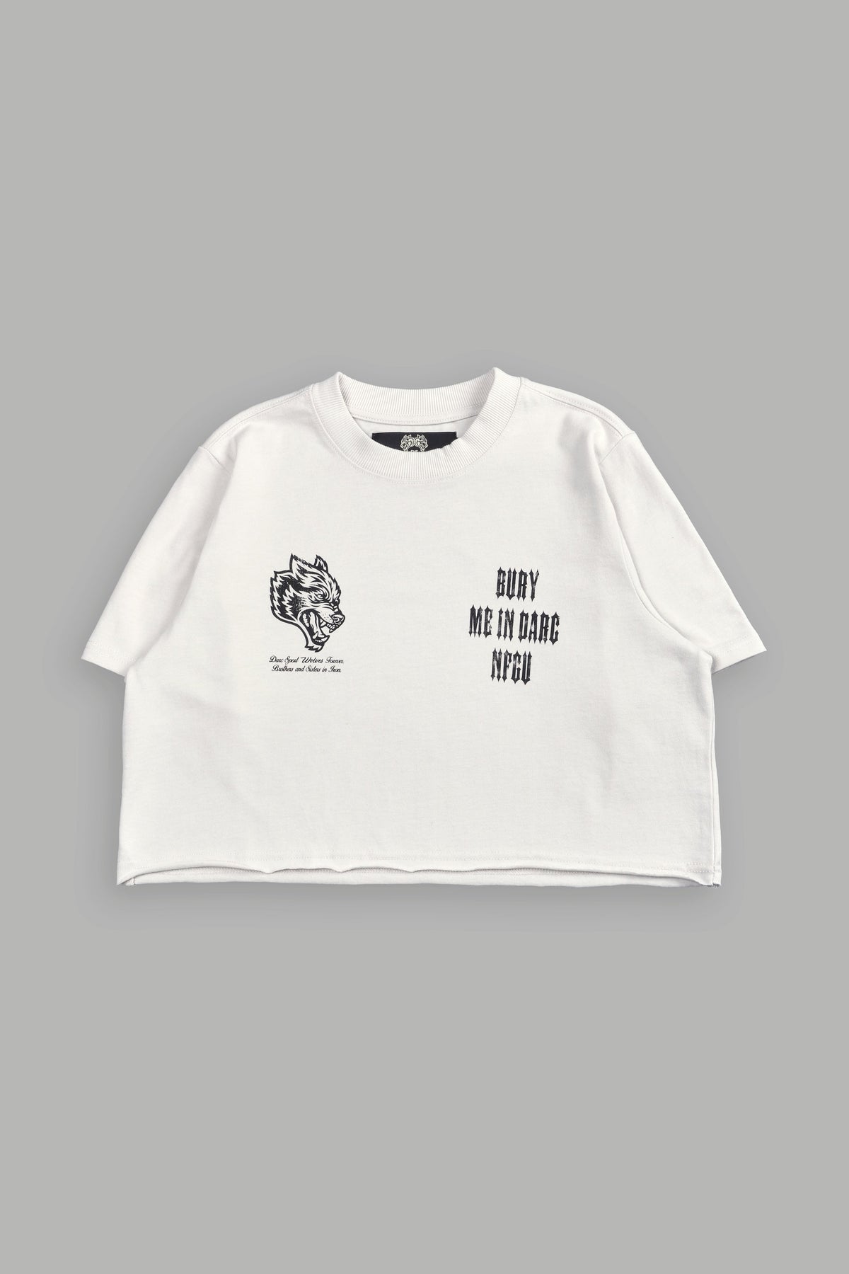 Bury Me In Darc NFGU "Premium" (Cropped) Tee in Stone - imagem 3