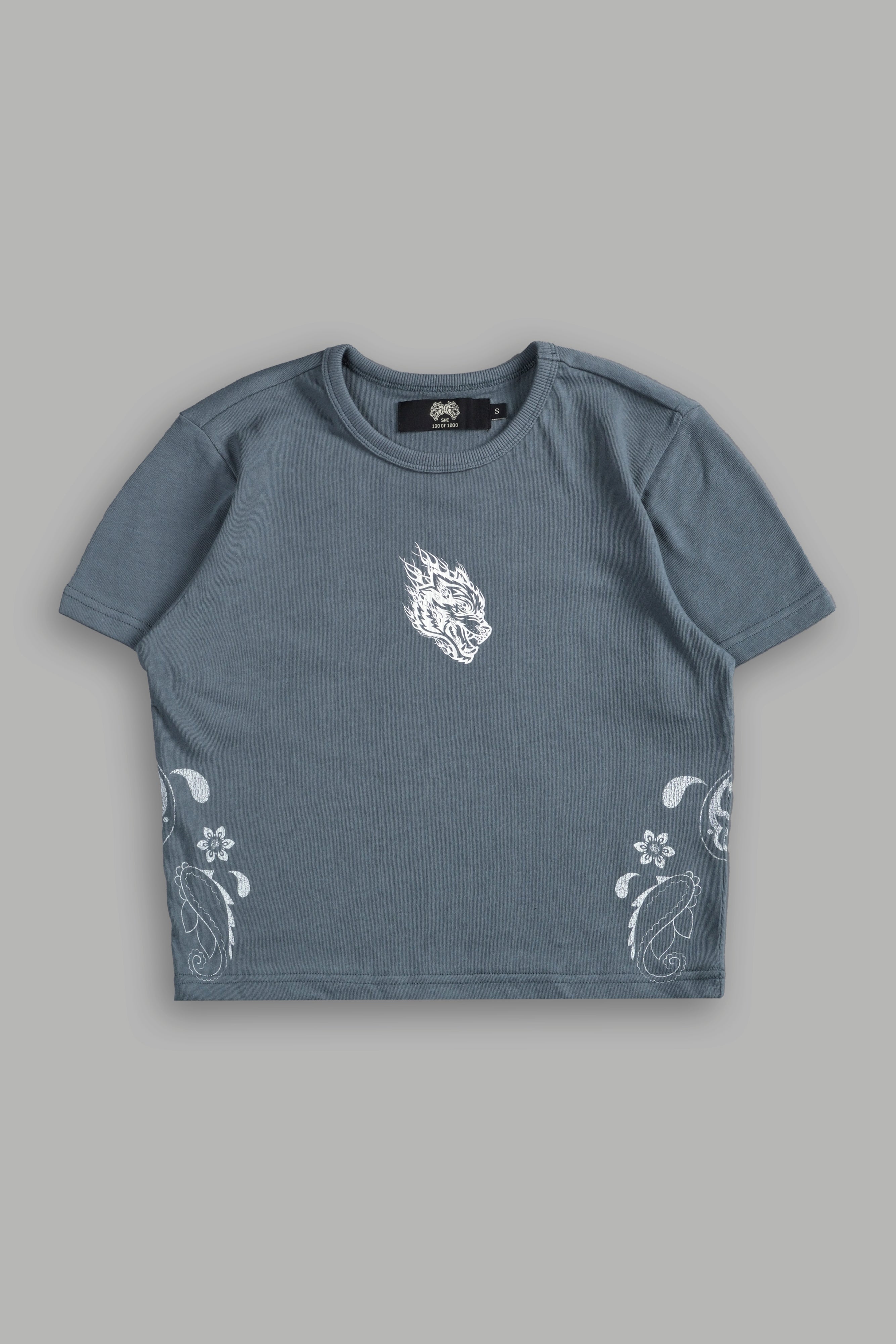 Faded Paisley "Timeless" Tee in Greek Stone — imagem 5