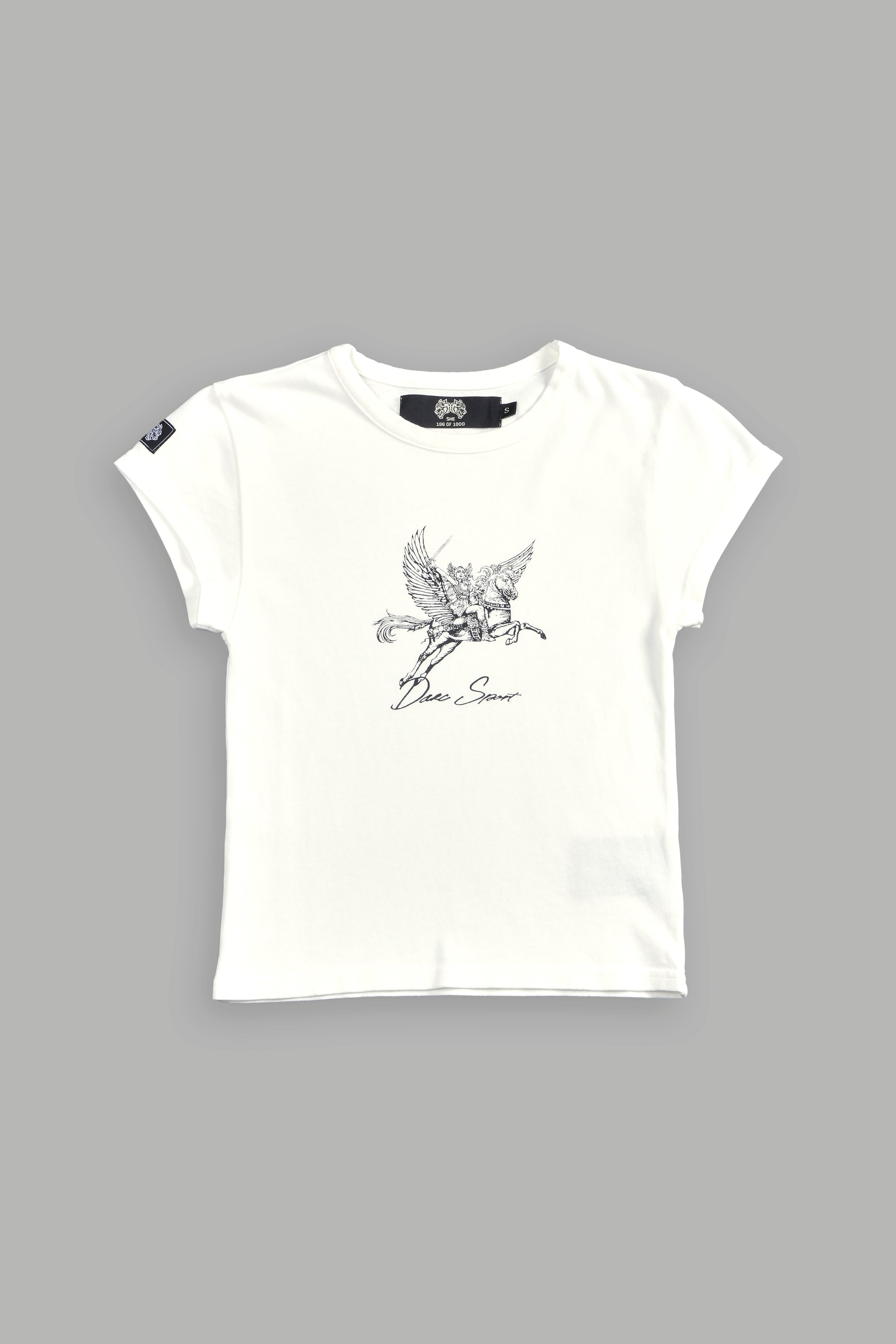 Valkyrie "Baby" Tee in Cream — imagem 2
