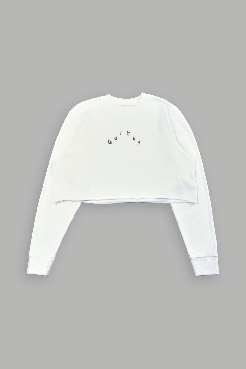 Sakura Pyramid Premium Cropped Ls Tee In White — imagem 5