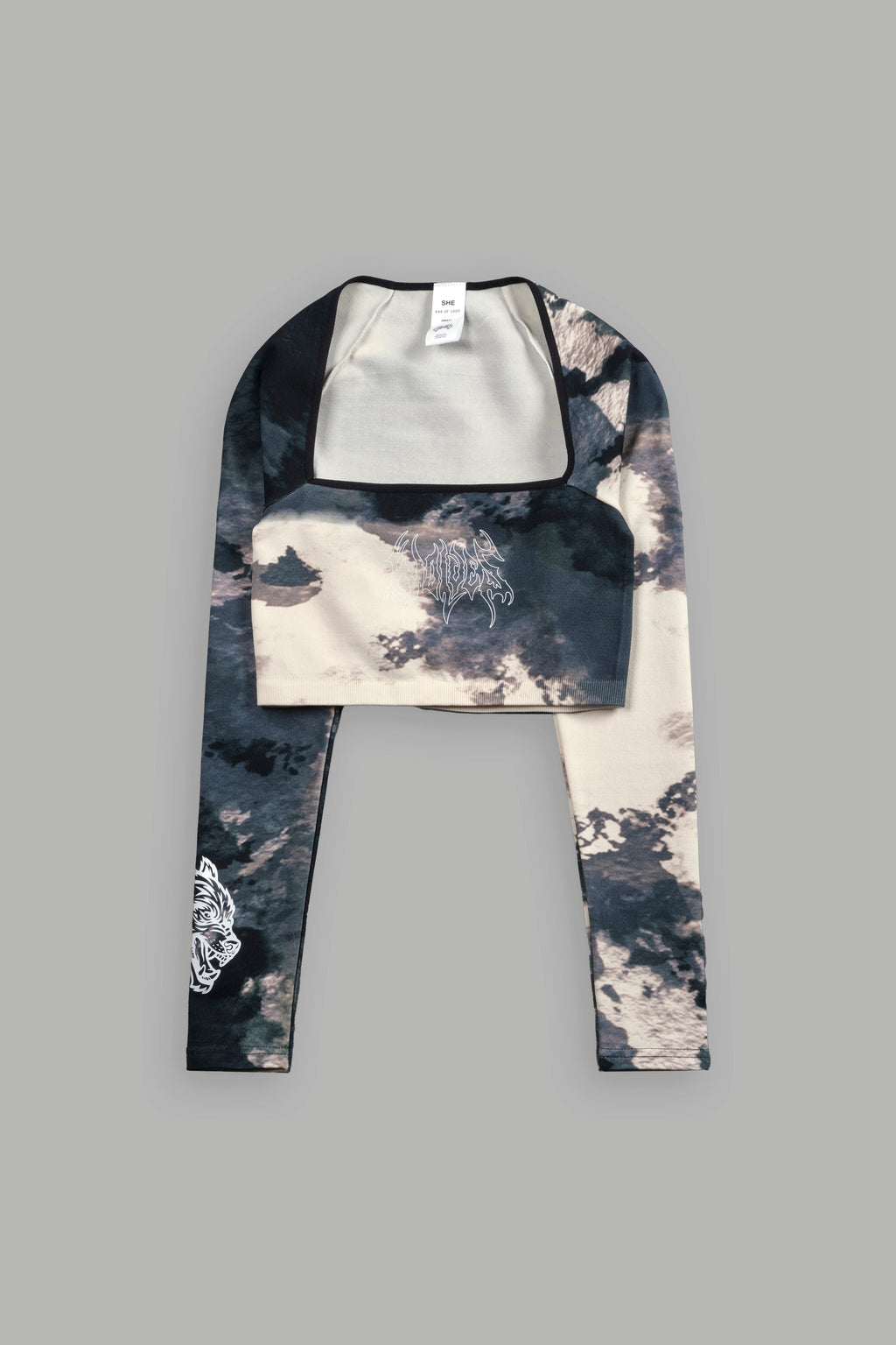 Hesh "Everson Seamless" Sage L/S Top in Sandstorm Marble Wash — imagem 3