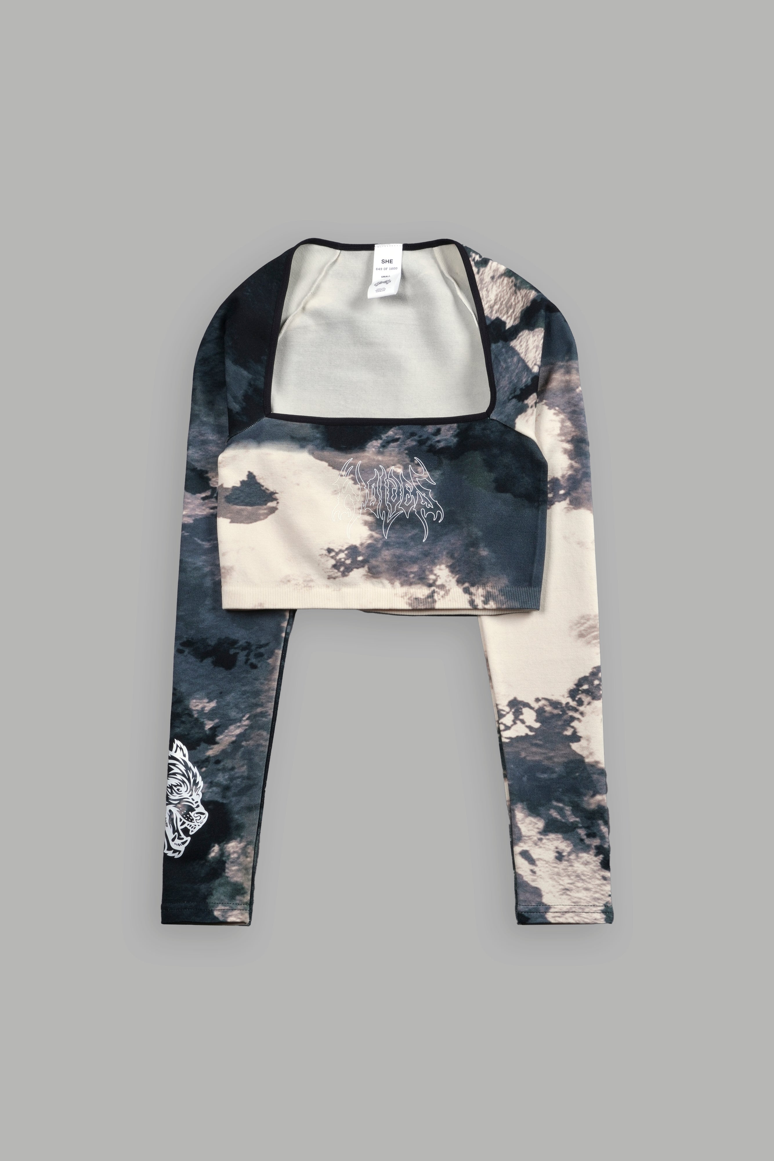 Hesh "Everson Seamless" Sage L/S Top in Sandstorm Marble Wash — imagem 3