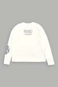 Hesh Mantra Dry Wolf Raglan Ls Tee In White