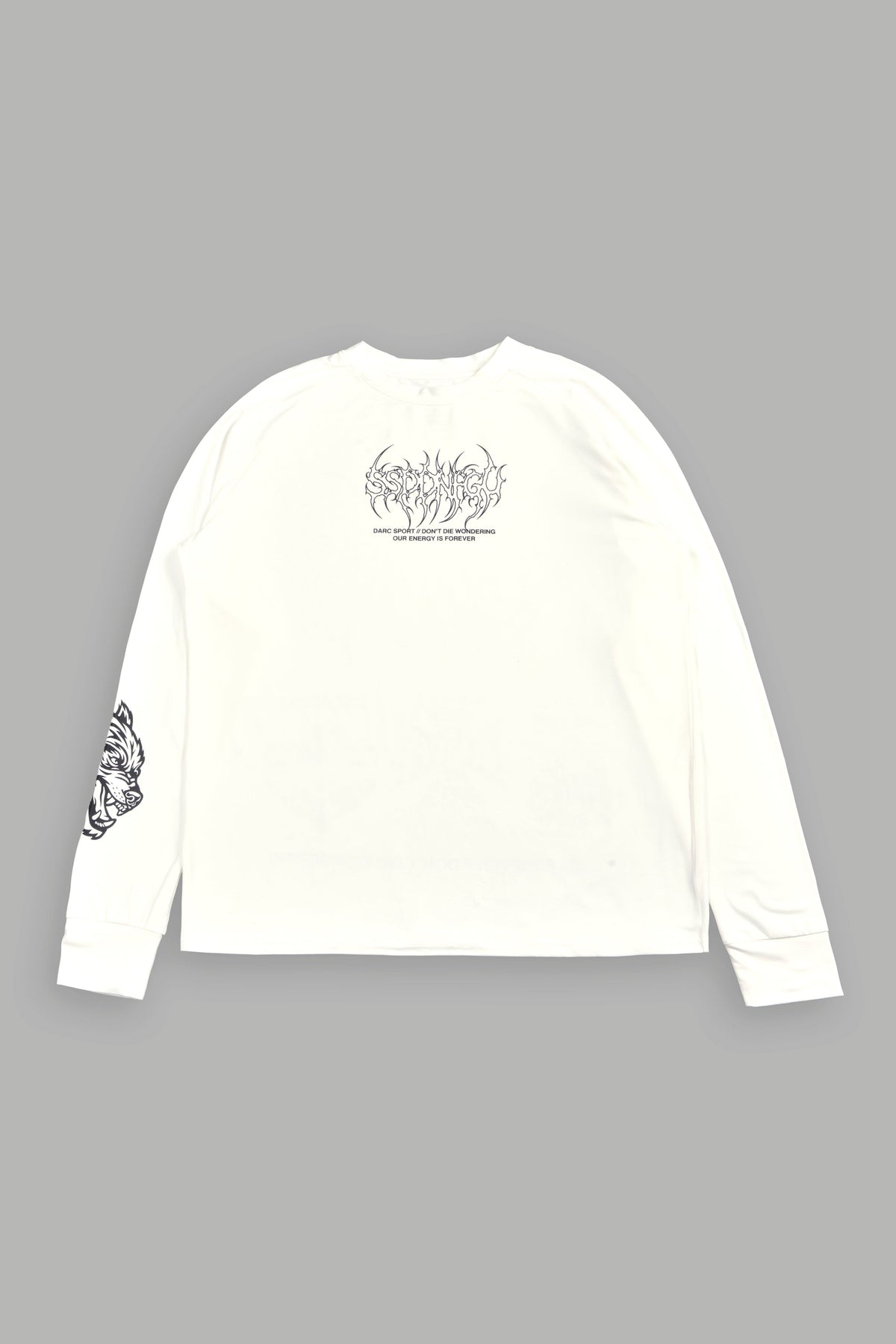 Hesh Mantra Dry Wolf Raglan Ls Tee In White