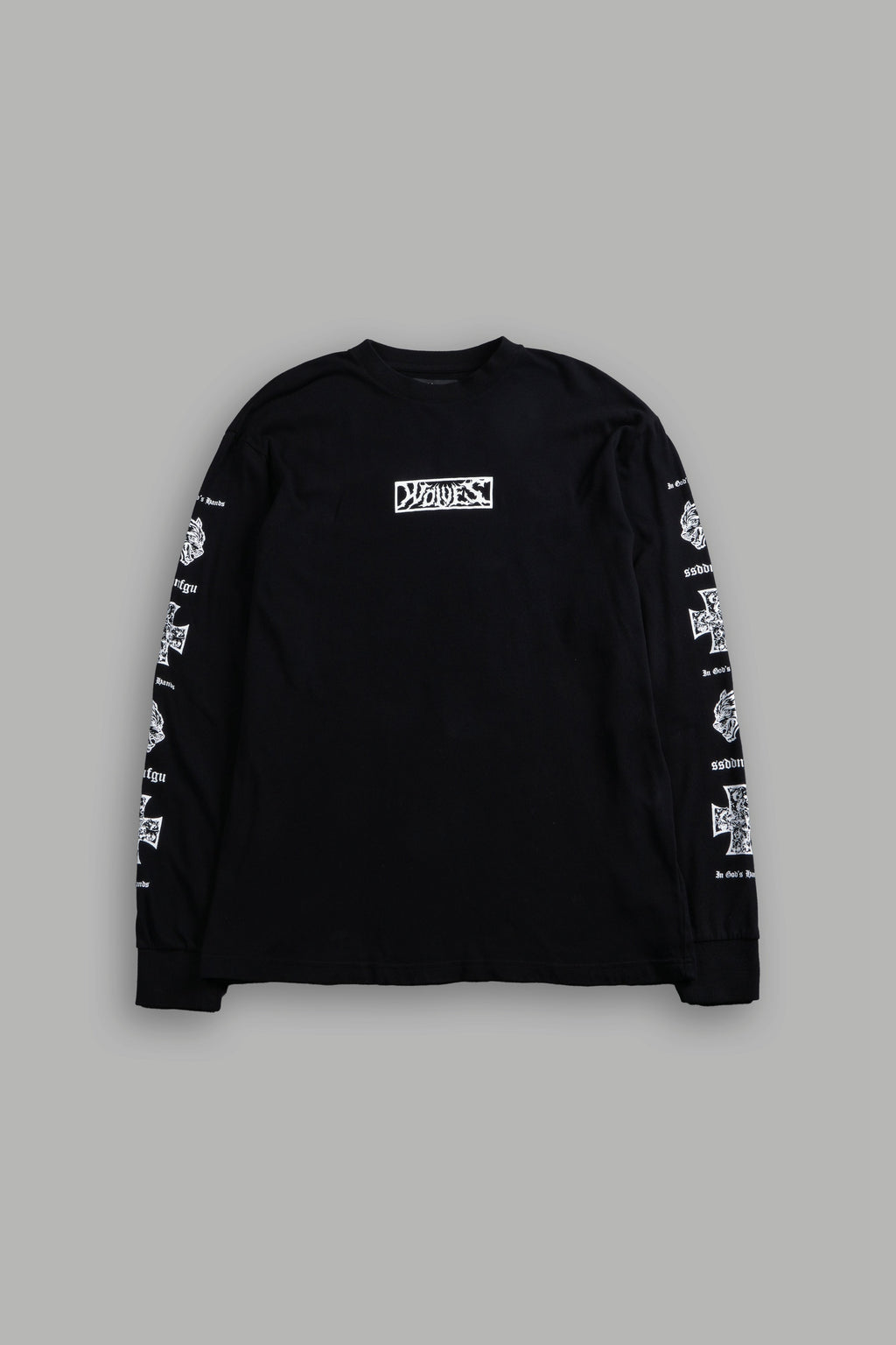 Iron Wolf Pack "Premium" L/S Tee in Black - imagem 1