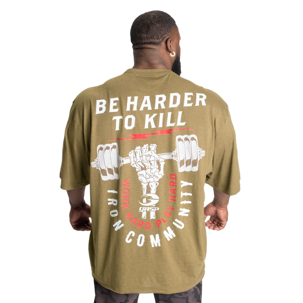 Harder To Kill Iron Tee - Army Green Melange - imagem 1