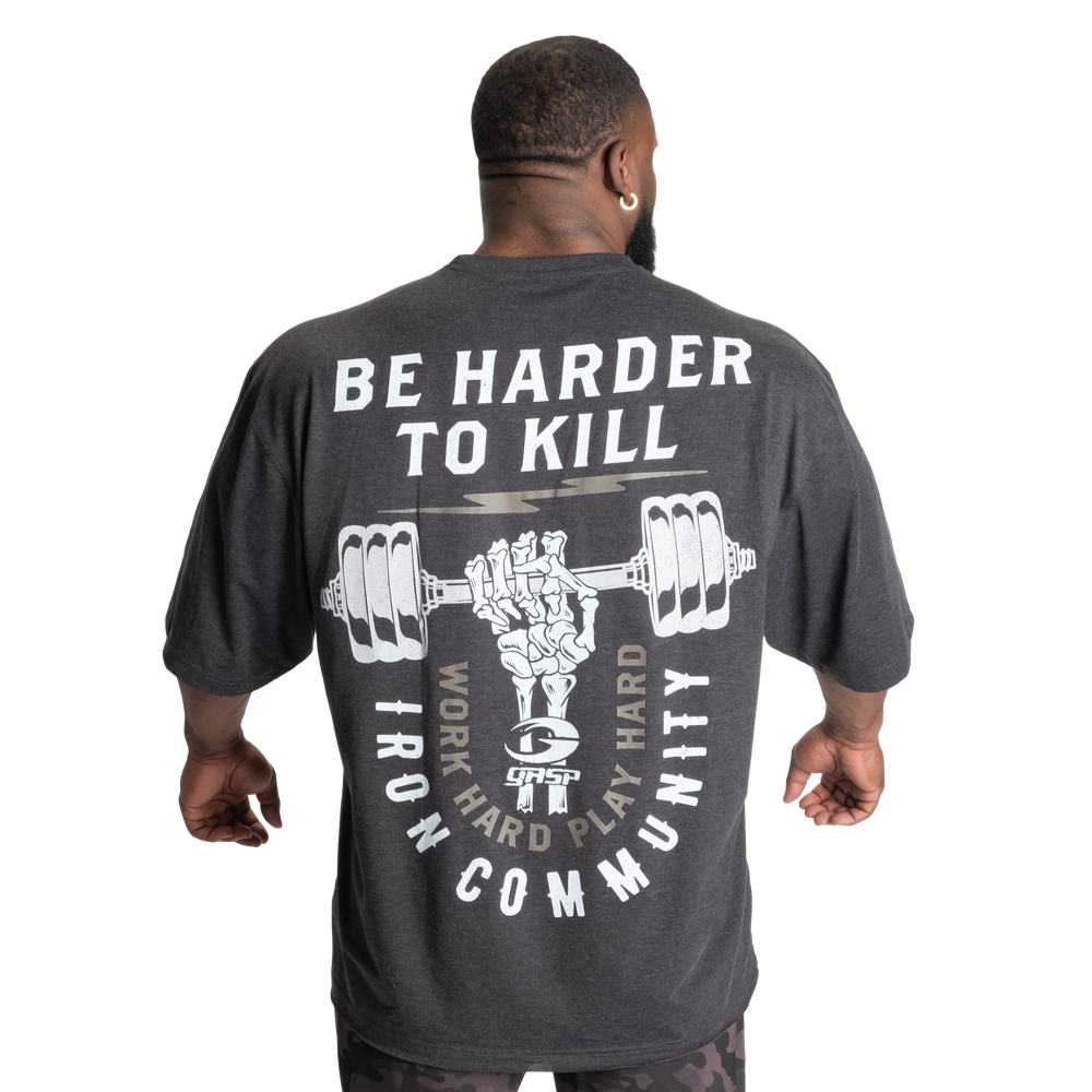 Harder To Kill Iron Tee - Dark Grey Melange - imagem 1