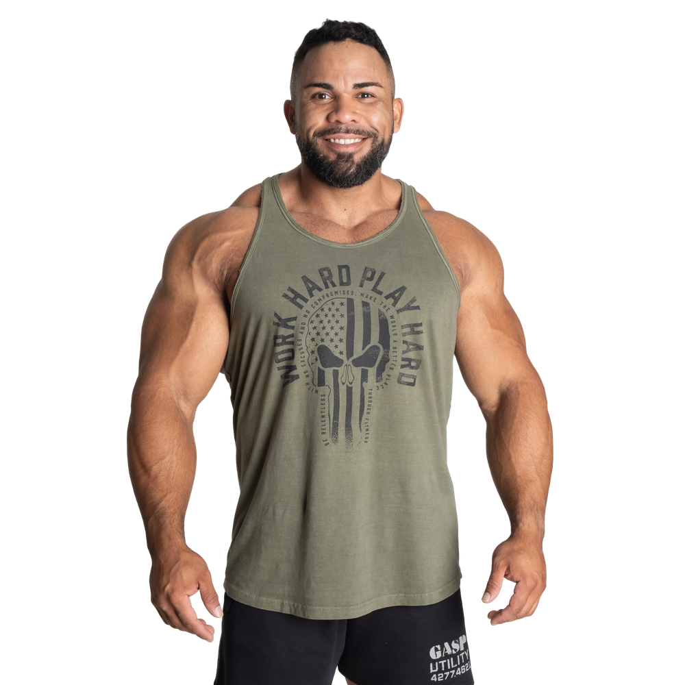 Skull t-back - Acid washed green - imagem 1