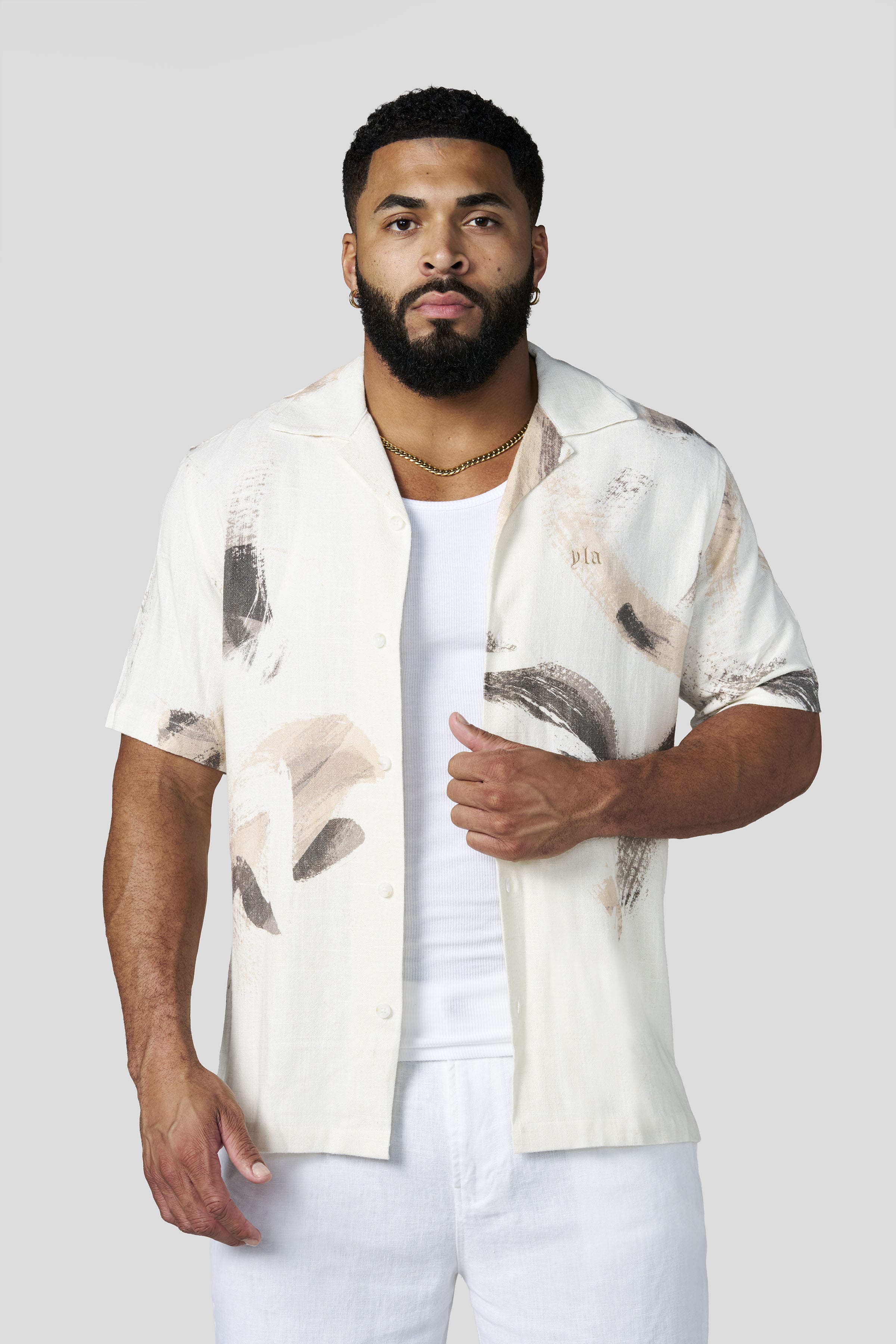 4087 - Riviera Art Button-Ups — imagem 8