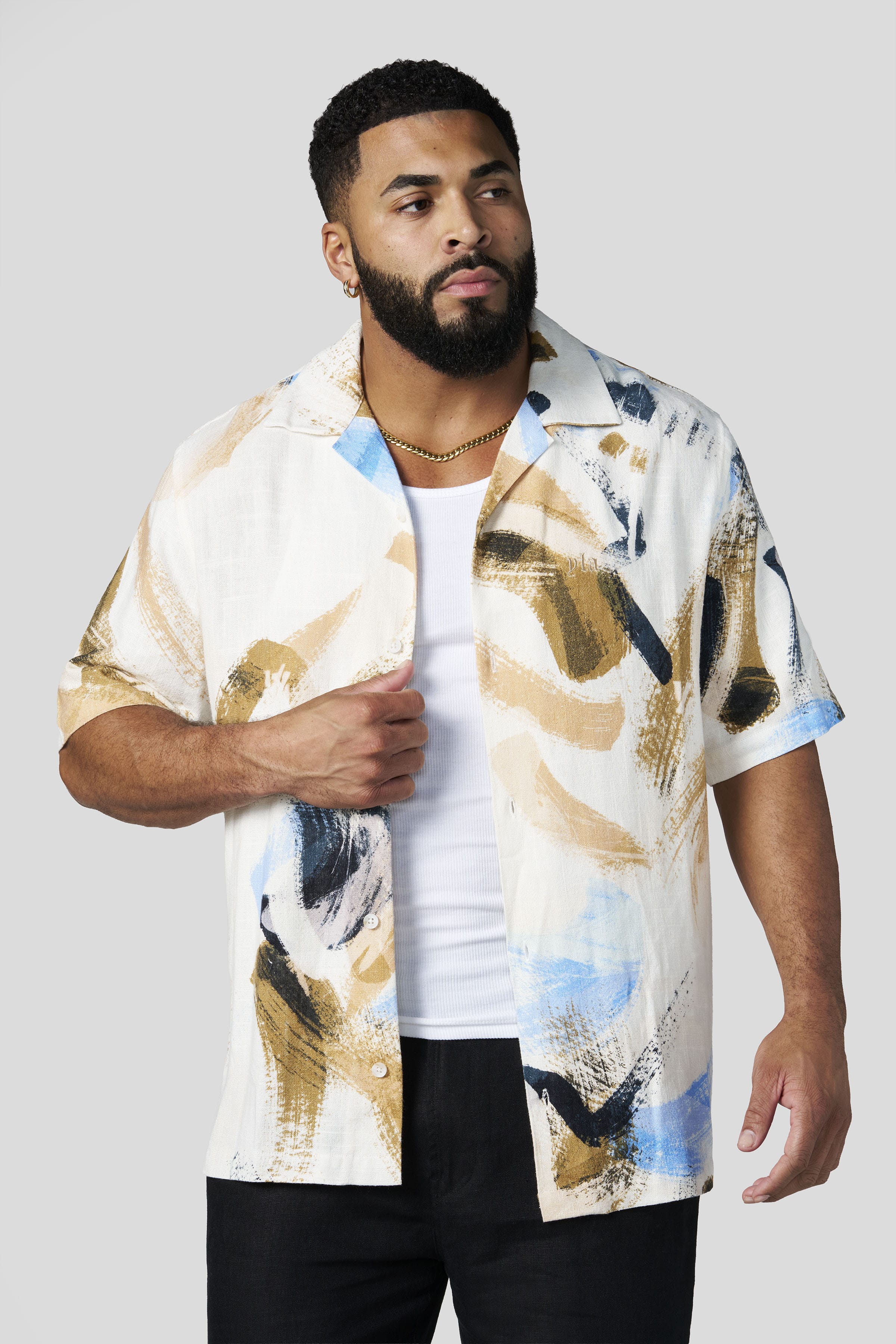 4087 - Riviera Art Button-Ups — imagem 9