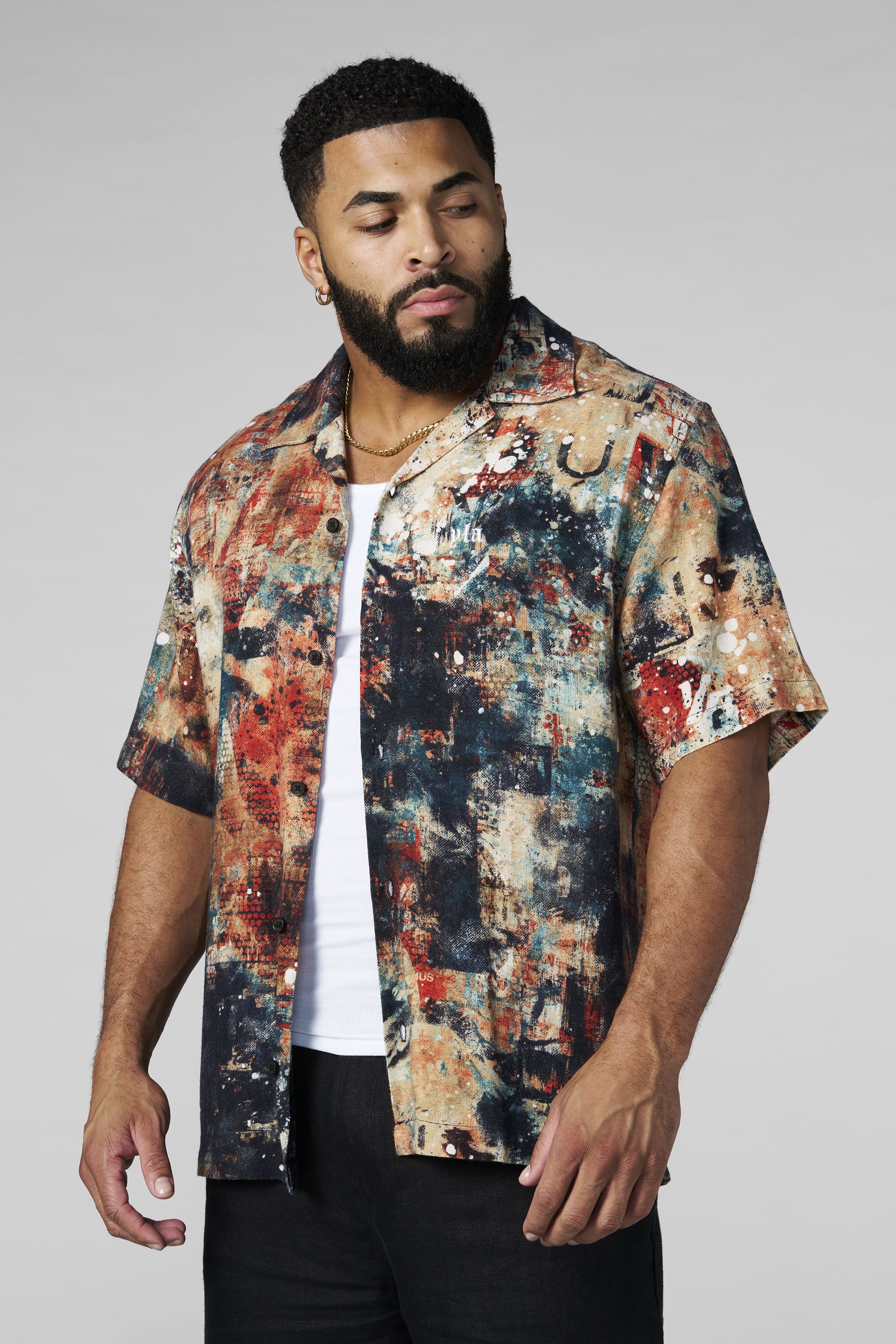 4087 - Riviera Art Button-Ups — imagem 7