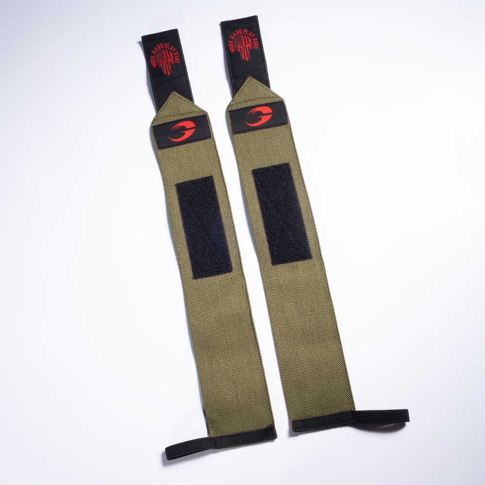 Hardcore Wrist Wraps 18 inch - Green/Red - imagem 2