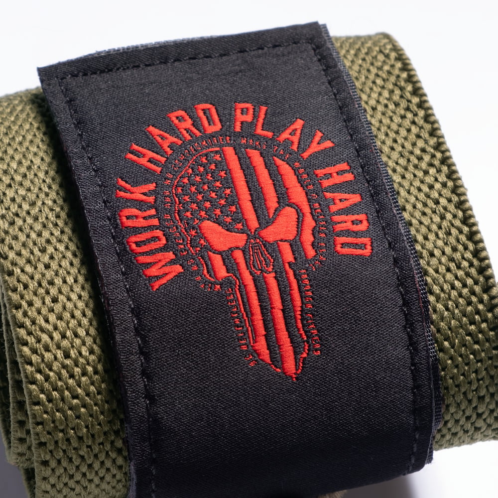 Hardcore Wrist Wraps 18 inch - Green/Red - imagem 4