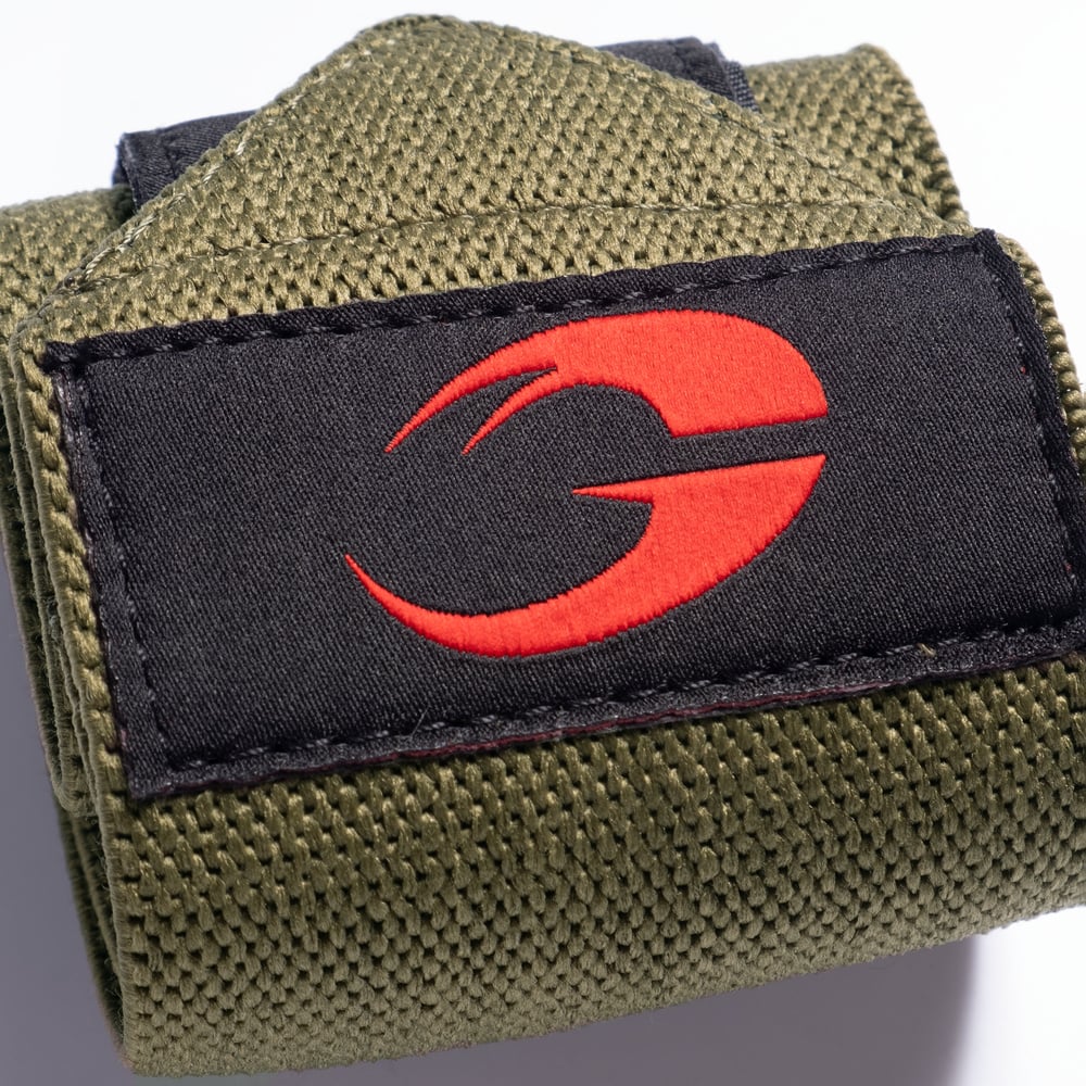 Hardcore Wrist Wraps 18 inch - Green/Red - imagem 6