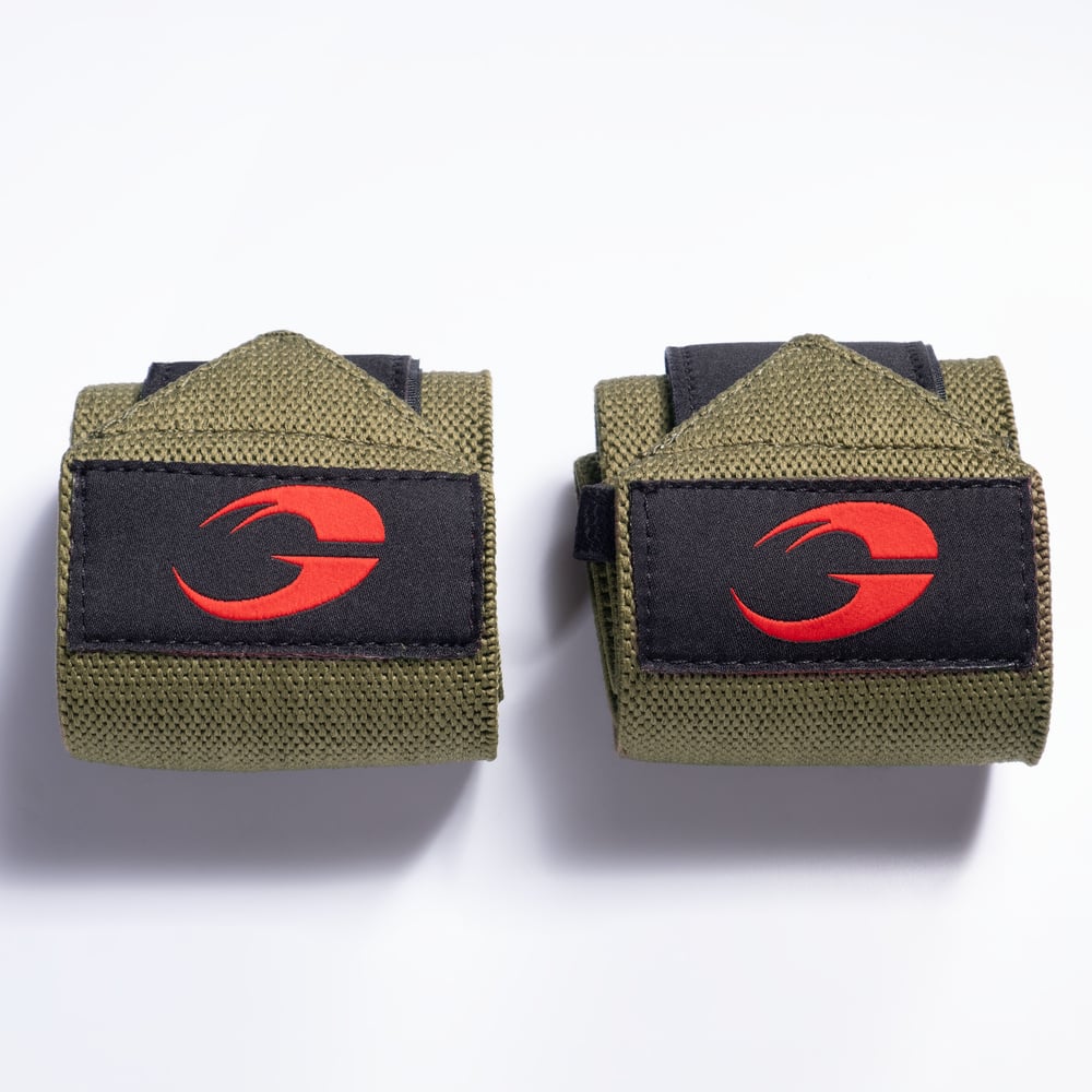 Hardcore Wrist Wraps 18 inch - Green/Red - imagem 5