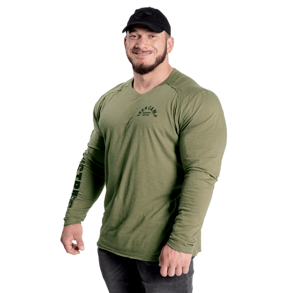 Throwback long sleeve tee - Washed Green - imagem 3