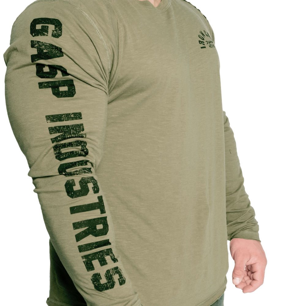 Throwback long sleeve tee - Washed Green - imagem 5