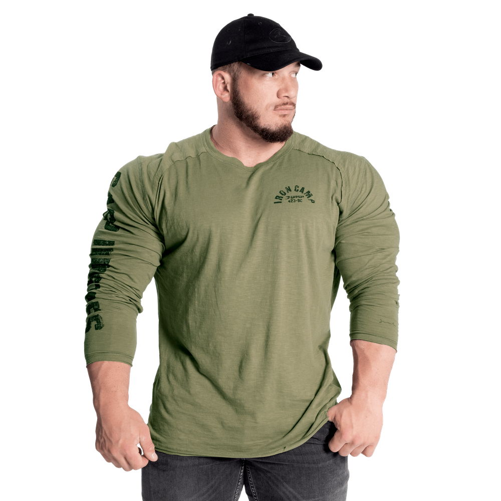 Throwback long sleeve tee - Washed Green - imagem 1
