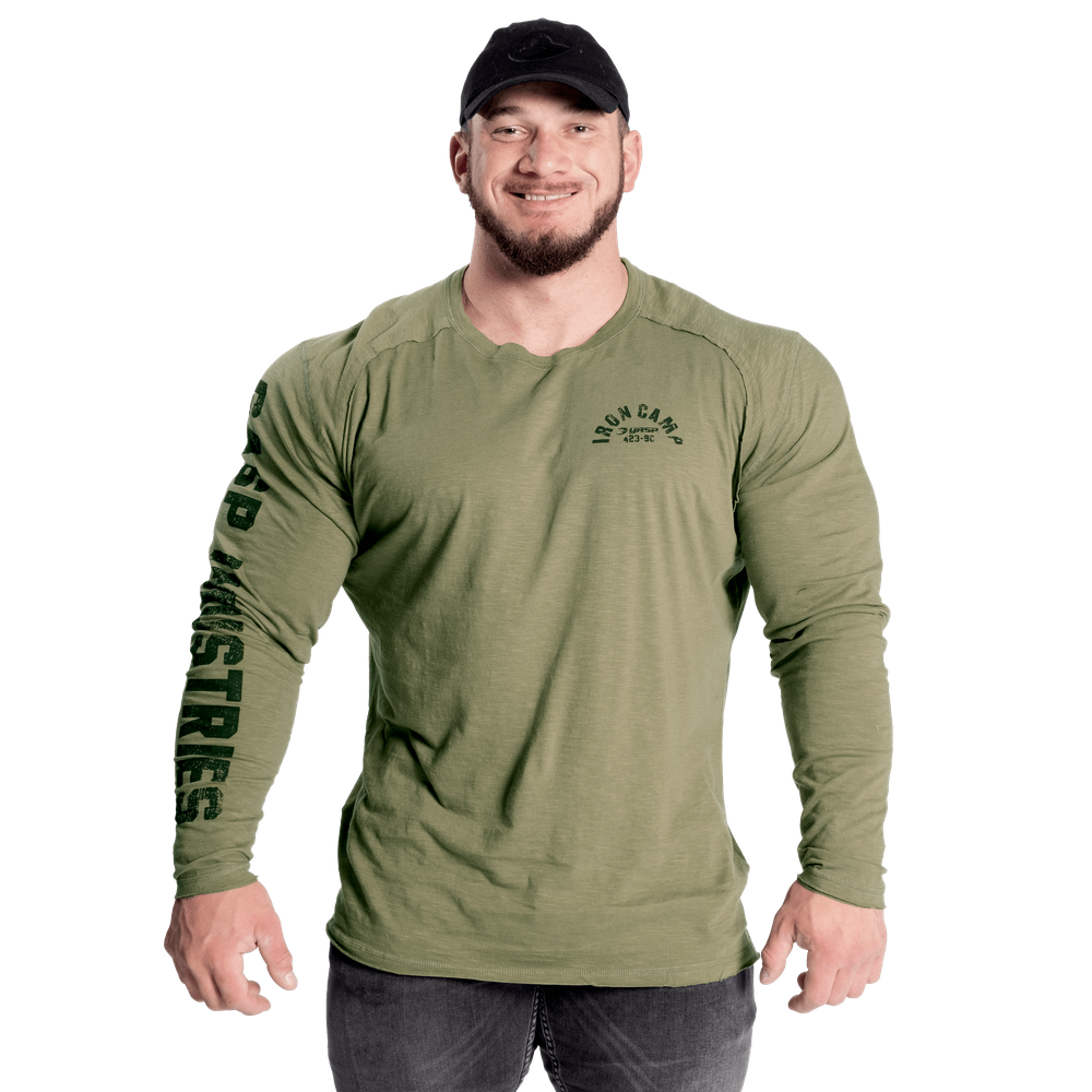Throwback long sleeve tee - Washed Green - imagem 7