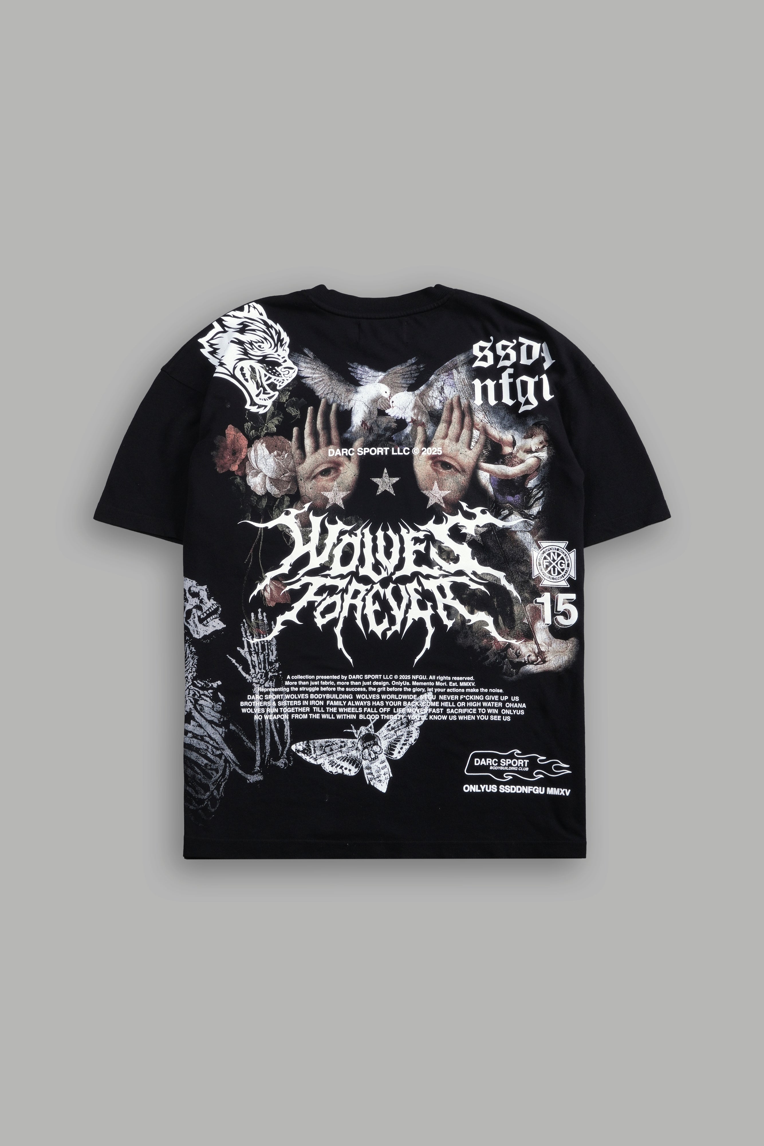 Born Stoic "Premium" Oversized Tee in Black — imagem 1