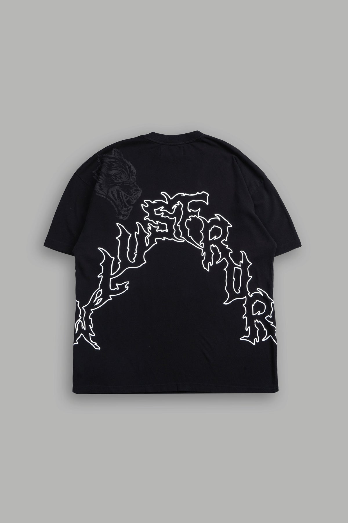 Night Blade Premium Oversized Tee In Black