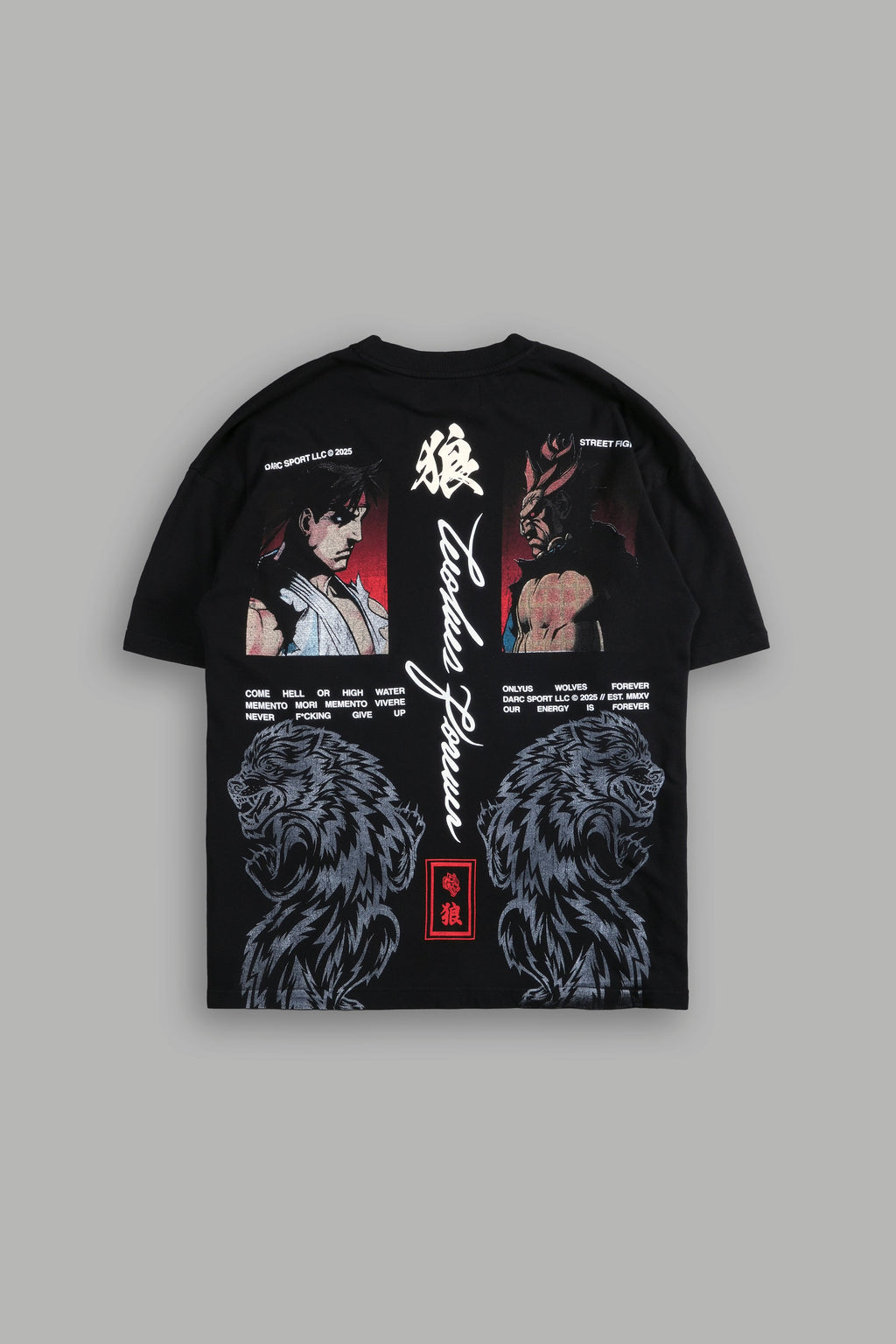 Ultimate Battle Premium Oversized Tee In Black - imagem 1