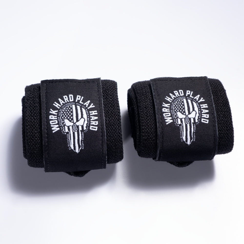 Hardcore Wrist Wraps 18 inch - Black/White - imagem 4