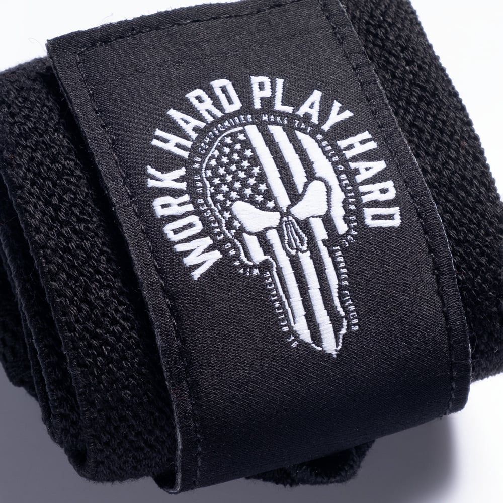 Hardcore Wrist Wraps 18 inch - Black/White - imagem 3